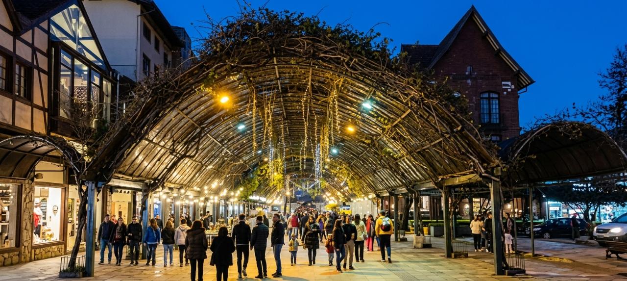 Rua Coberta , em Gramado