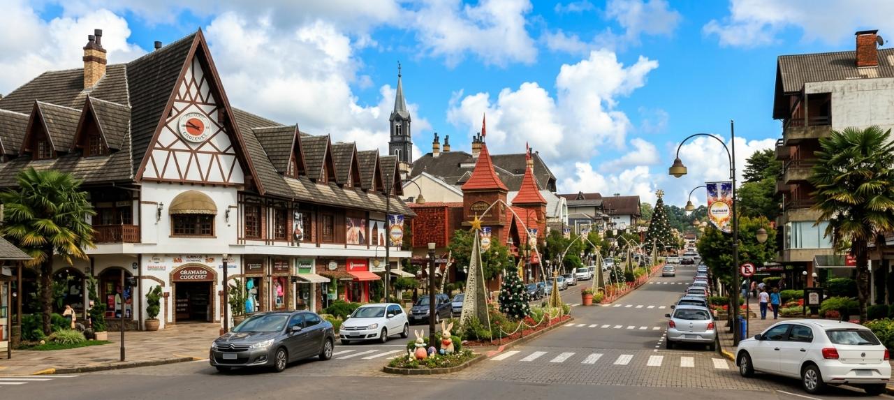 Avenida Borges de Medeiros, em Gramado